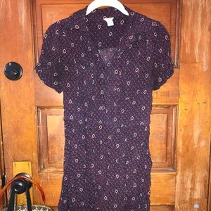 Paisley Button Down Dress
